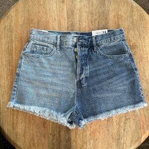 NWT PacSun Two-Tone Jean Shorts